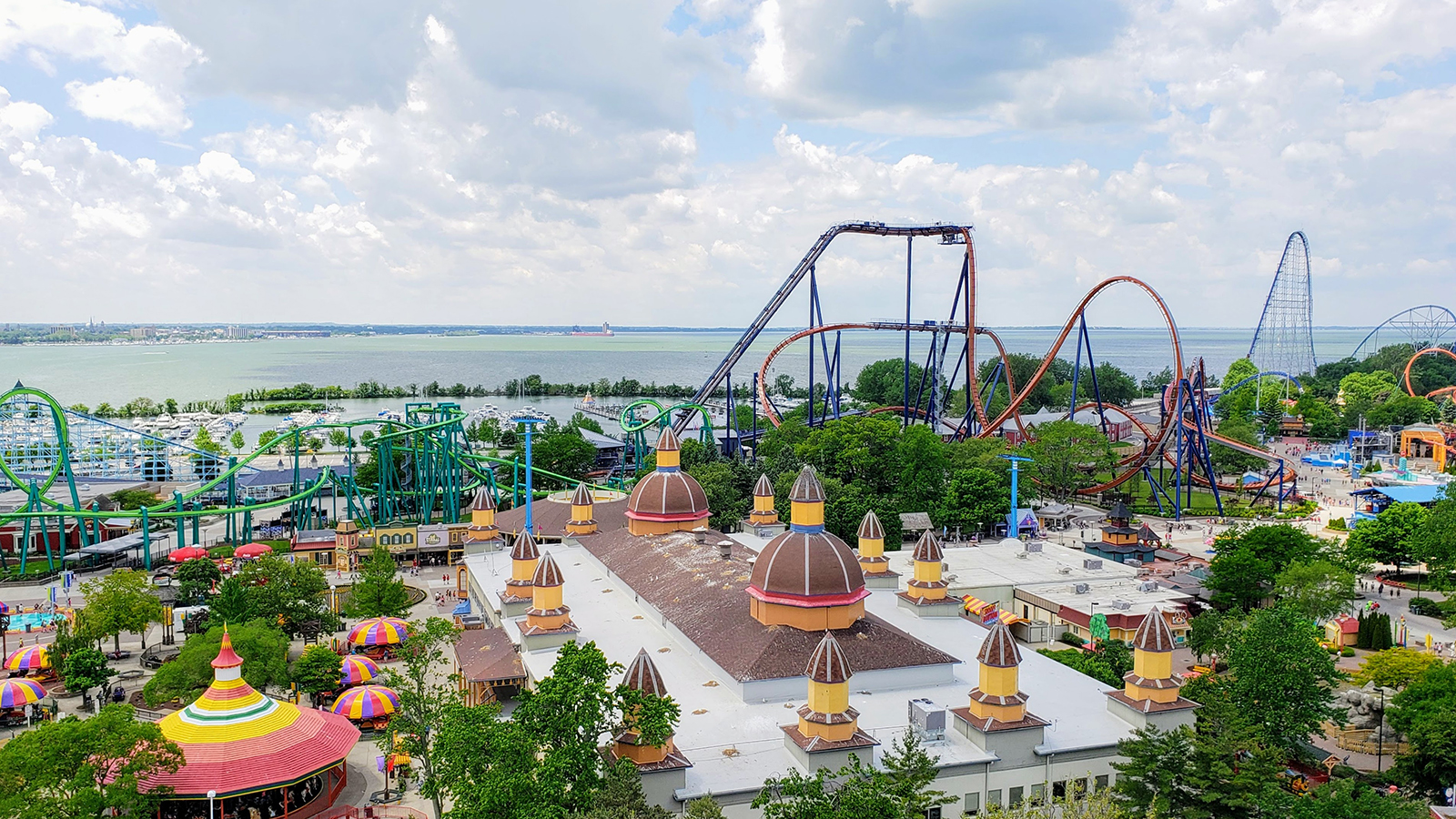 sandusky, oh june 1, 2018: cedar point amusement park was orig